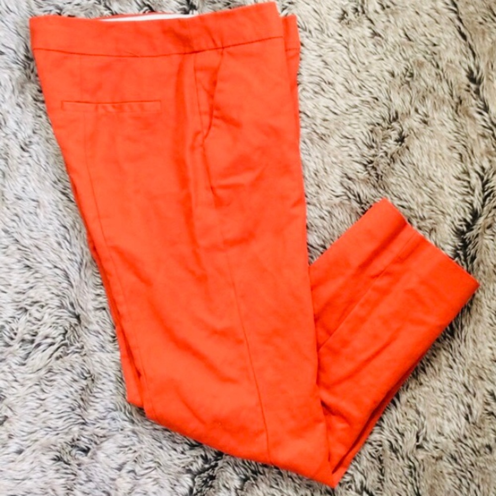 Valerie Bertinelli brick red color ankle length skinny pant size 2